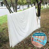 Nylon Clothesline 5m Adjustable Portable Washing Line Windproof Non-Slip for Home Hotel Travel Outdoor Camping Hanger Rope