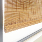 Bamboo Blinds, 34" W x 60" H Roman Window Shades for Home Office Hotel, Roll Up Blinds and Shades for Patio Indoor Outdoor Porch