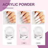 Acrylic Nail Kit with LED Nail Lamp and Electric Nail Drill Machine,Clear White Pink Acrylic Powder and Acrylic Monomer Liquid,12 Pcs Glitter Powder Nail Art Tools for Acrylic Nails