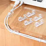 120 Pieces Cable Clips Strong Self Adhesive Cord Holder Transparent Cable Management Clips Heavy Duty Wire Holder Durable Finisher Wire Clamp for Car,Organizing USB Charging Cable,TV PC Home Office