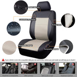 11 Pieces Leather Universal Car Seat Covers Set