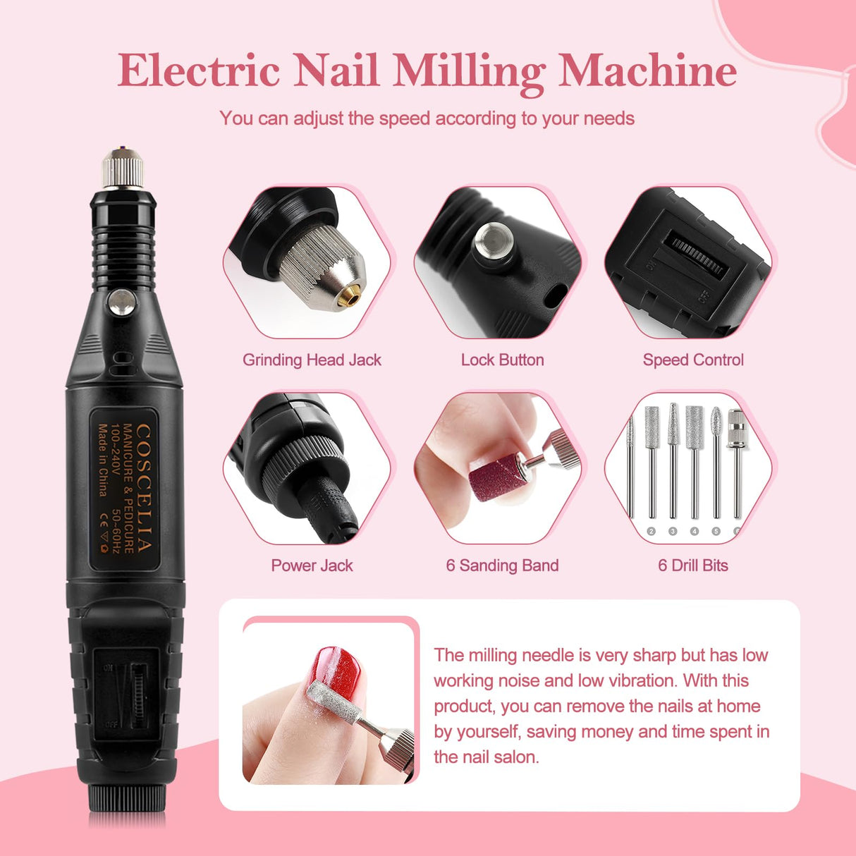 Gel Nail Polish Set with Nail Drill Machine and 36W LED U V Nail Dryer 10 Colors Gel Nail Polish 3 Pcs Poly Nail Gel with Slip Solution Nail Glitter Powder with Manicure Tools for Nail Design