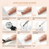 Acrylic Nail Kit with LED Nail Lamp and Electric Nail Drill Machine,Clear White Pink Acrylic Powder and Acrylic Monomer Liquid,12 Pcs Glitter Powder Nail Art Tools for Acrylic Nails