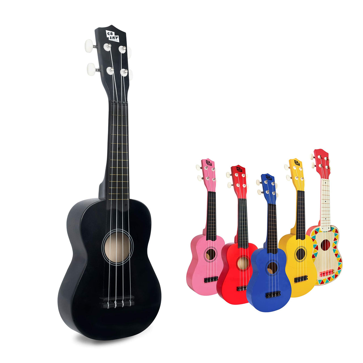 21” (53cm) Soprano Ukulele Black/Kids Musical Instrument Beginner/Kids musical toys