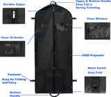 60-Inch Heavy Duty Garment Bag w/Pocket for Suits, Tuxedos, Dresses, Coats