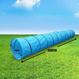 Pet Scene 5.5M Dog Agility Training Pet Dog Exercise Tunnel Chute Protable Dog Training Tunnel with Carry Bag