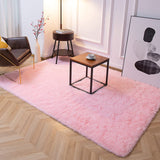 Super Soft Shaggy Rugs Fluffy Carpets, 5x8 Feet, Indoor Modern Plush Area Rugs for Living Room Bedroom Kids Room Nursery Home Decor, Upgrade Anti-Skid Durable Rectangular Fuzzy Rug, Pink