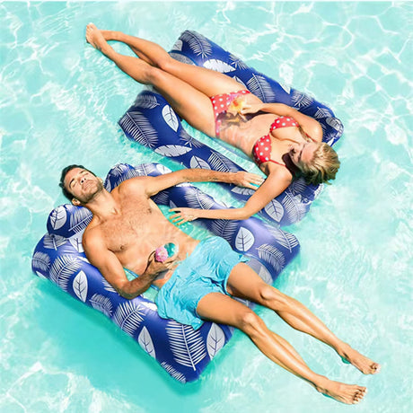 Hammock Inflatable Pool Chair Float,FORPET Water Hammock Lounges with Multi-Purpose Swimming Pool Accessories, Water Floating Lounge Bed Sofa for Outdoor, Beach, Pool