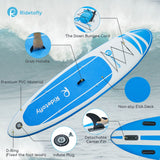 Stand Up Paddle Board, 10.6'x32''x6'' Inflatable Paddle Board with SUP Accessories, Included Hand Pump, Adjustable Paddle/ Seat, Waterproof Bag, for Yoga, Fishing, Touring