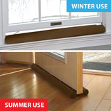 Twin Draft Guard Extreme, Original Door Draft Stopper, Single, Brown Year-Round Insulator, Trademarked and Patented Under Door Draft Stopper