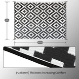 Outdoor Reversible Rug, 150 * 245cm Plastic Straw Rug, Modern Area Rug, Large Floor Mat and Rug for Outdoors, RV, Patio, Backyard, Deck, Picnic, Beach, Trailer, Camping