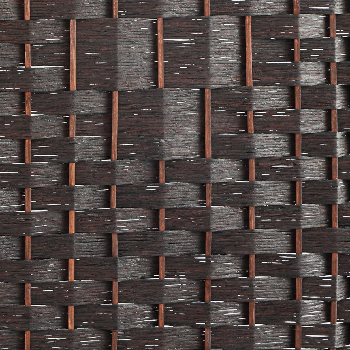 Room Divider 4 Panel Screen Brown