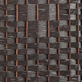 Room Divider 4 Panel Screen Brown