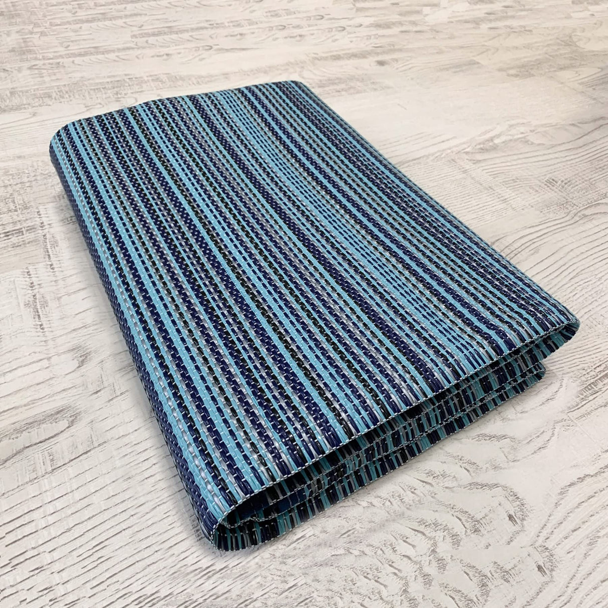 Waterproof Outdoor Rug - All Weather Mat for Beach, Garden, Patio, Deck - UV Protected, Easy to Clean 100% Polypropylene Portable Comfortable Lightweight Area Rug (Navy Blue 120x180 cm)