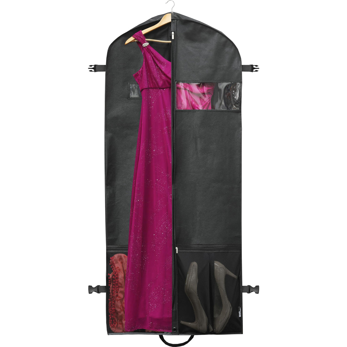 60-Inch Heavy Duty Garment Bag w/Pocket for Suits, Tuxedos, Dresses, Coats