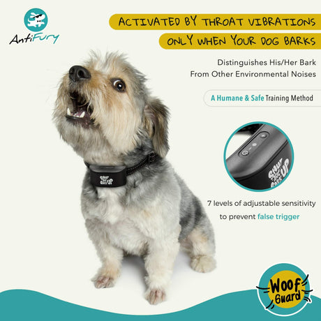 Bark Collar for Small to Medium Dogs - Support RSPCA Australia - Non Shock Rechargeable Collar for Dogs, Water Resistant Bark Control Device, Pain-Free, Safe, Ultrasonic Vibration