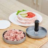 Burger Press, Non-Stick Burger Press Aluminum Hamburger Patty Maker with 100 Wax Papers for BBQ Grill