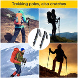 Trekking Poles Collapsible Hiking Poles for Men Women Upgraded Thickened Aircraft-Grade Aluminum Alloy Trekking Sticks Folding Walking Sticks with Tip Kits Carrying Bag