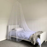 Kids Hanging Bed Canopy for Girls Bed or Boys with Glow in The Dark Stars. The Bed Netting Will Light up Your Child's own Galaxy