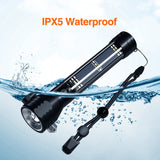 LED Flashlight Solar Power Tactical Flashlight