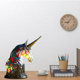 Unicorn Table Lamp Decor Cartoon Night Light Tablescape Decorations Desk Lamp