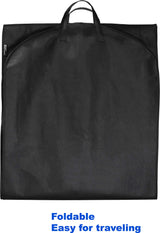 60-Inch Heavy Duty Garment Bag w/Pocket for Suits, Tuxedos, Dresses, Coats