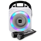 The RockJam Party Karaoke Machine With Bluetooth, 10Watt Speaker & Two Microphones