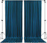 10 feet x 8 feet Polyester Backdrop Drapes Curtains Panels with Rod Pockets - Wedding Ceremony Party Home Window Decorations - Black (DRAPE-5X8-BLACK)