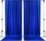 10 feet x 8 feet Polyester Backdrop Drapes Curtains Panels with Rod Pockets - Wedding Ceremony Party Home Window Decorations - Black (DRAPE-5X8-BLACK)