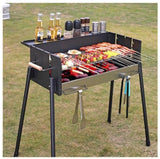 BBQ Au New Extra Large Charcoal Grill Portable Outdoor Barbecue Foldable Camping