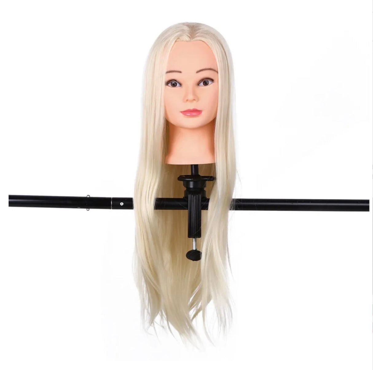 26" inch Hair Hairdressing Training Head With Clamp Hair Mannequin Practice Doll