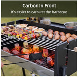 BBQ Au New Extra Large Charcoal Grill Portable Outdoor Barbecue Foldable Camping