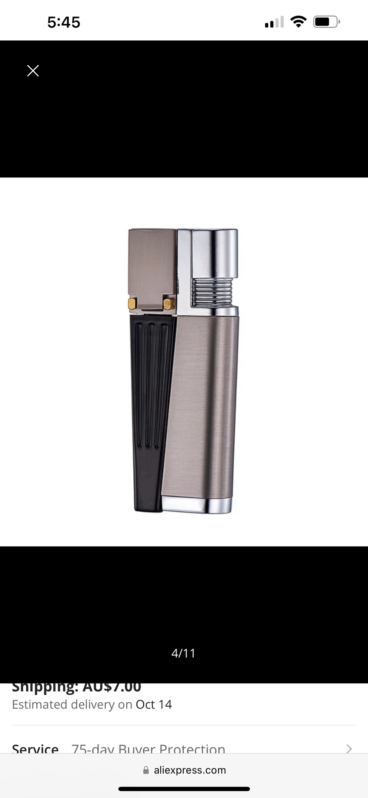 Portable Hitter Lighter - 2 in 1 Metal Lighter with Rotatable Tube with Gift BOX