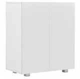 High Gloss Side Cabinet With 2 Door Drawer Sideboard Storage Modern Furniture