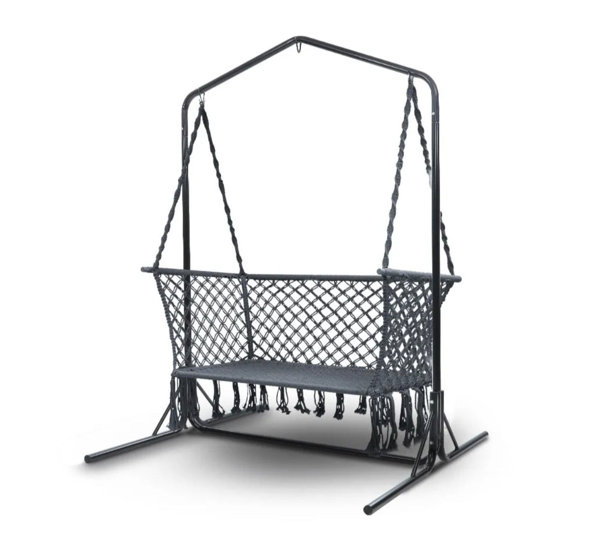 Hammock Chair with Stand Outdoor Swing Frame 2 Seater Bench Furniture