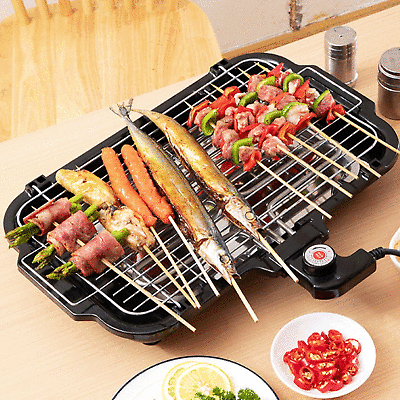 Charcoal BBQ Grill Hibachi Barbecue Portable Camping Picnic Smoker Rack AU