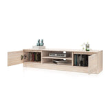 TV Stand Entertainment Unit 2 Doors Wooden Storage Cabinet Furniture - Oak