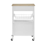 Modern Kitchen Island Storage Trolley Portable Table Workbench Cart