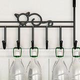 7 Hooks Clothes Storage Towel Coat Bag Hanging Rack Over The Door Hook Hanger