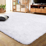 Large Floor Rugs Fluffy Rug Area Carpet Shaggy Soft Pads Living Room