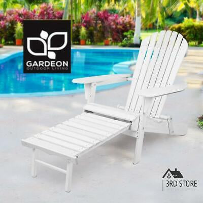 Outdoor Chairs Patio Furniture Wooden Sun Lounge Beach Garden Adirondack