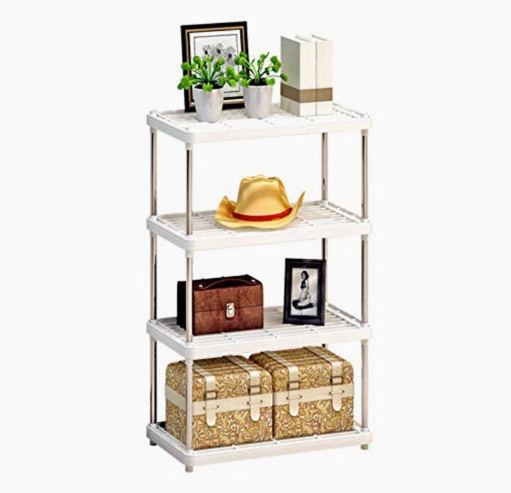 4 Tier Multi Bathroom Kitchen Storage Shower Shelf