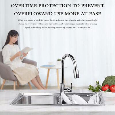 Touchless Automatic Sink Faucet Tap Motion Sensor Adapter for Bathroom Kitchen