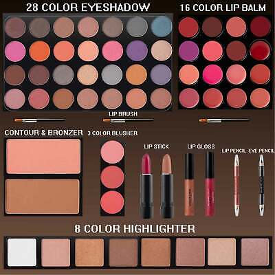 Professional Makeup Kit Set Eyeshadow Palette Blush Lipstick Beauty Cosmetic 19