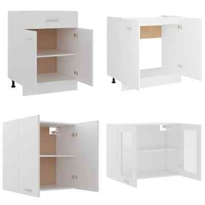 4 Piece Kitchen Cabinet Set White Engineered Wood EASY 151