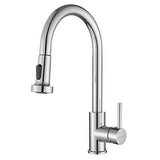 Kitchen Tap Mixer Pull Out Basin Taps Faucet Swivel Spout Chrome 2-Mode