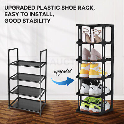 6 Tier Shoe Rack Shelf Storage Holder Oragniser Stand Sneaker Tower Display Unit