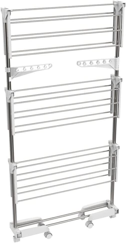 Clothes Airer Drying Rack Extra Large 3 Tier Clothes Drying Rail Foldable