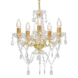 Chandelier with Crystal Beads Living Room Bedroom Lighting Hanging Pendant Lamp Home Decorative Ligh