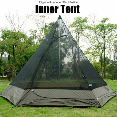 Portable Waterproof Double Layers Indian Teepee Tent Camping Tipi Tent